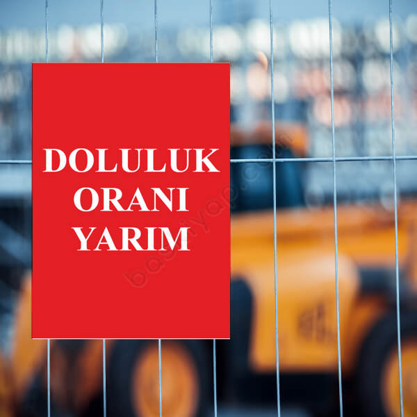 Doluluk Kapasite Levhası online tasarla