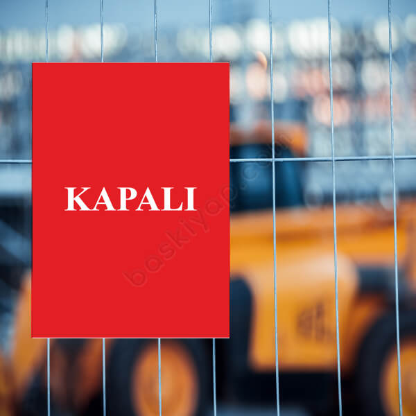 Kapalı Tabelası online tasarla