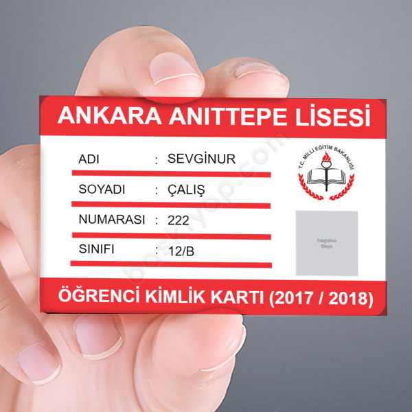 Öğrenci Kimlik Kartı online tasarla