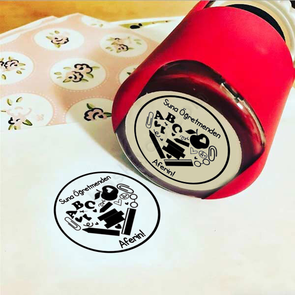 Öğretmen Kaşesi Tasarımı Yuvarlak-1 online tasarla