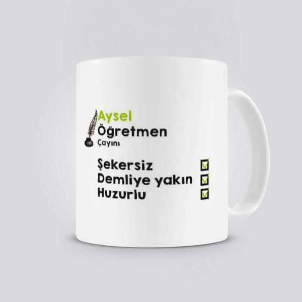 Öğretmen Kupa Bardak online tasarla