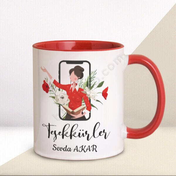 Öğretmenler Günü Pandemi Temalı Hediye Kupa online tasarla