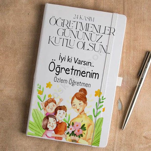 Öğretmenler Günü Tasarımlı Ajanda online tasarla
