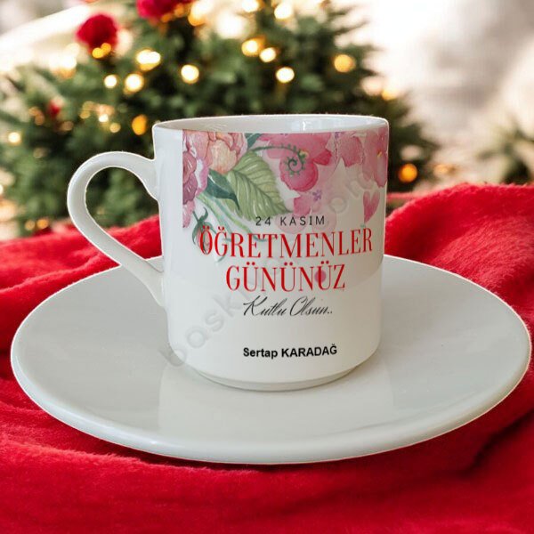Öğretmenler Günü Türk Kahvesi Fincanı online tasarla