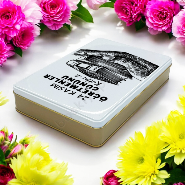 Öğretmenler Gününe Özel Baskılı Hediye Teneke Kutu online tasarla