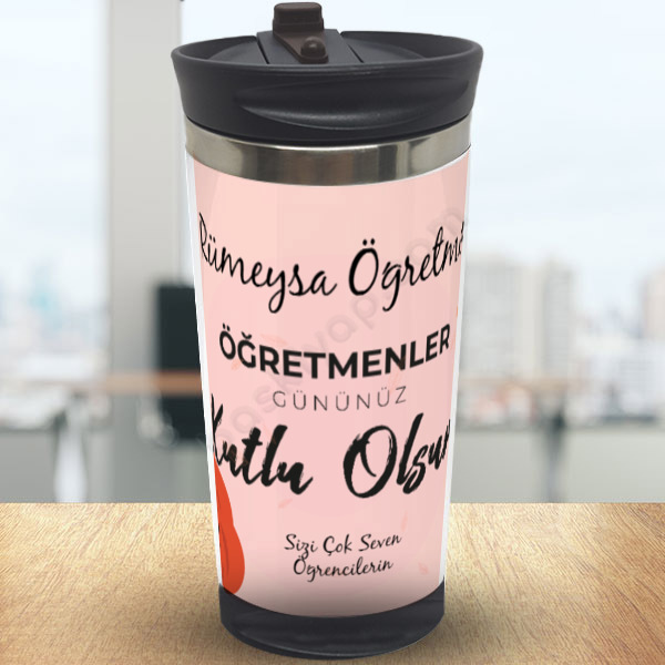Öğretmenler Gününüz Kutlu Olsun Baskılı Termos online tasarla
