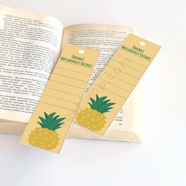 Önemli Notlar Kitap Ayracı online tasarla