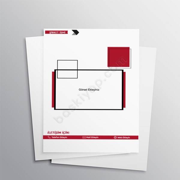 Özel Kurs A4 Broşür Tasarımı online tasarla