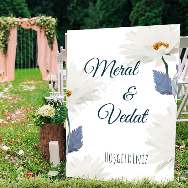 Papatya Model Ayaklı Pano online tasarla