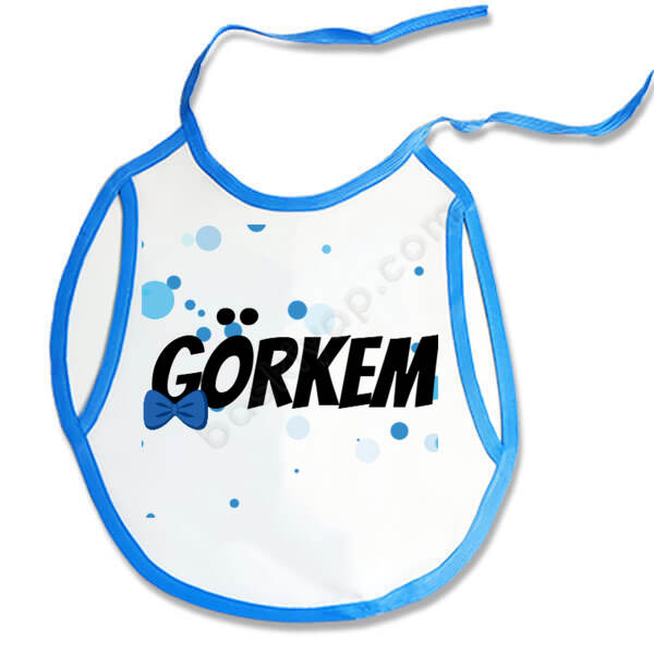 Papyonlu Erkek Bebek Mama Önlüğü online tasarla