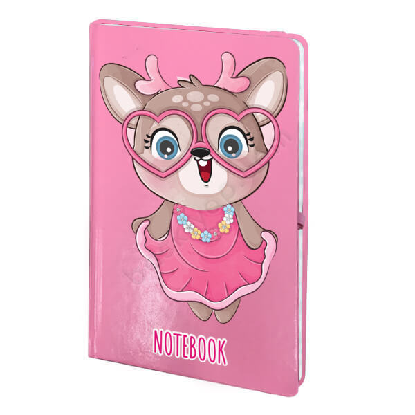 Geyik Modelli Pembe Ajanda online tasarla