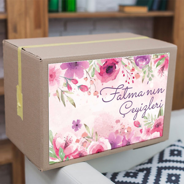 Pembe Çiçekli online tasarla