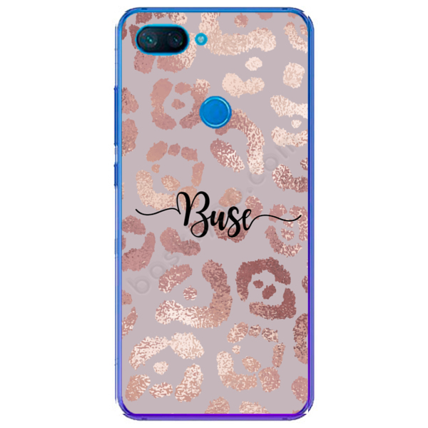 Pembe Leopar Tasarımlı Xiaomi Mi 8 Lite Kılıf online tasarla