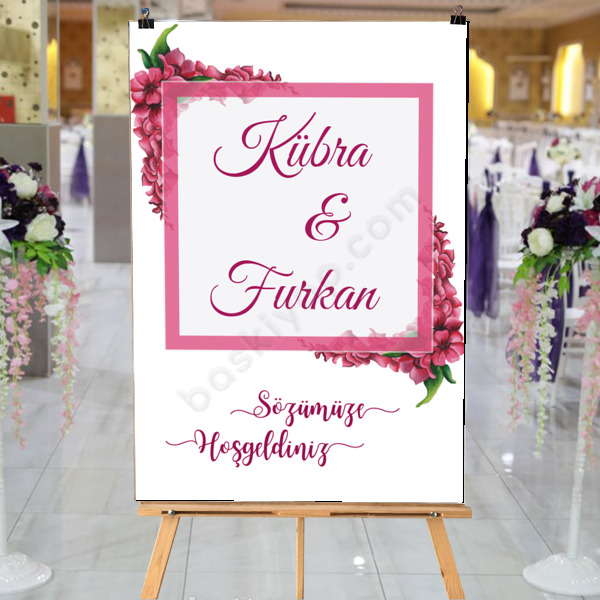 Pembe Leylak Tasarım Afiş online tasarla