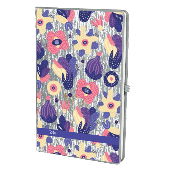 Pembe Morlu Tasarım Gri Ajanda online tasarla