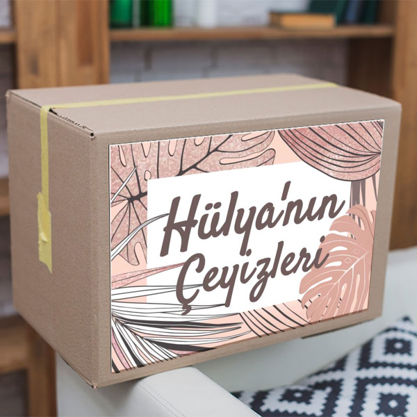 Pembe Palmiye Yapraklı online tasarla