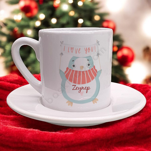 Penguen Tasarımlı Fincan online tasarla