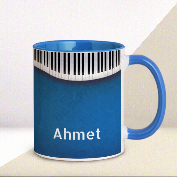 Piano Tasarımlı Kupa online tasarla