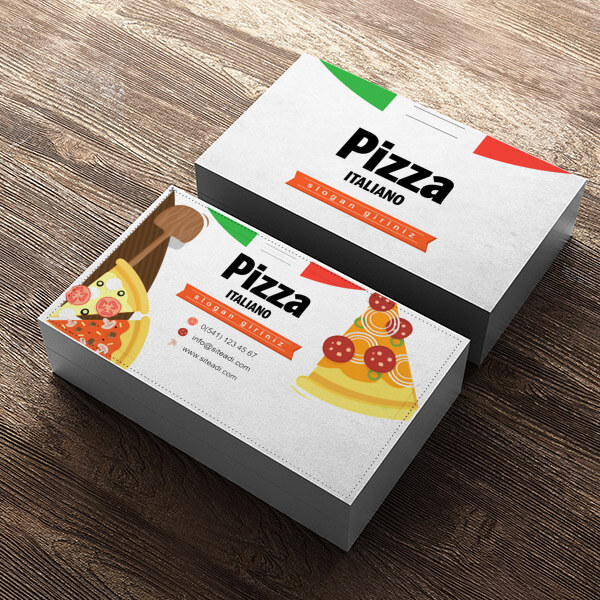 Pizza Kartvizit online tasarla