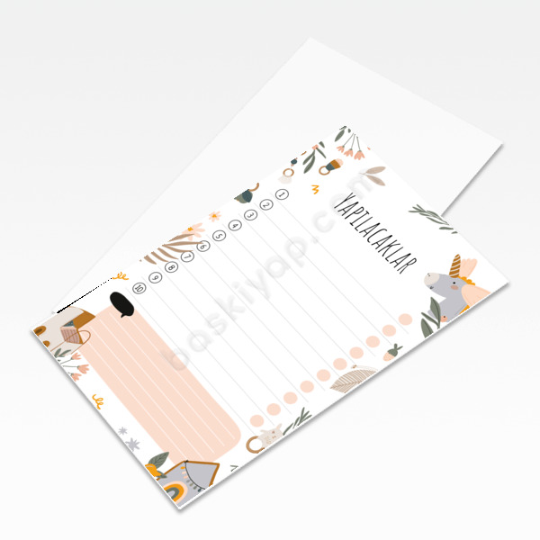 Planlayıcı 4 Unumtayınız Kartı online tasarla