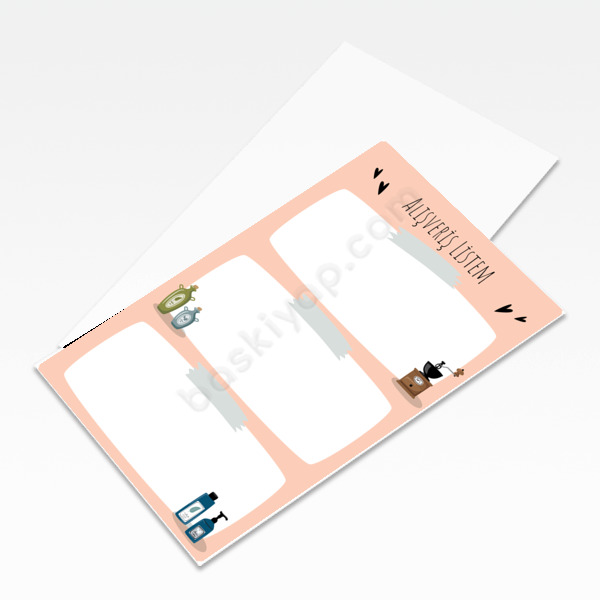 Planlayıcı 5 Unutmayınız Kartları online tasarla