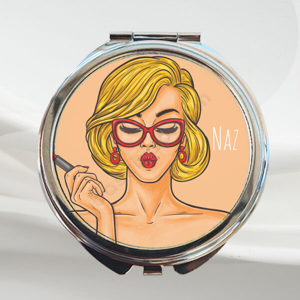 Pop Art Tasarım Makyaj Aynası online tasarla