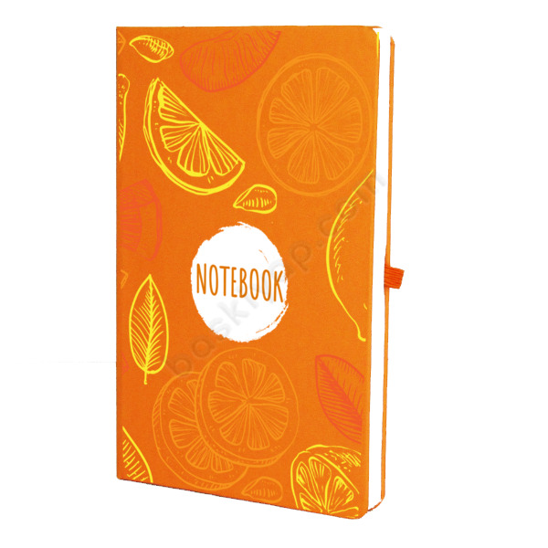Portakal Desenli Turuncu Ajanda online tasarla