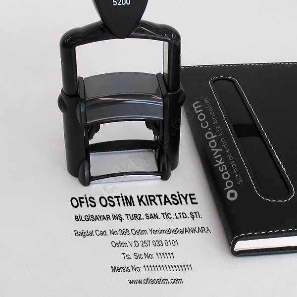 Profesyonel 5200 Firma Bilgileri Kaşesi online tasarla