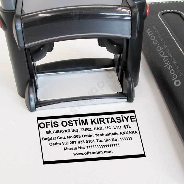 Profesyonel 5204 Firma Bilgileri Kaşesi online tasarla