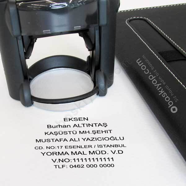 Profesyonel Yuvarlak 5215 Firma Bilgileri Kaşesi online tasarla