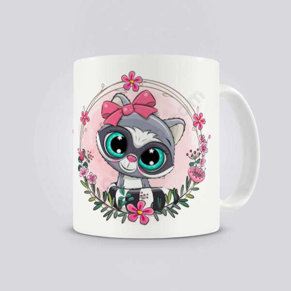 Raccon Tasarım Kendin Tasarla Baskılı Kupa Bardak online tasarla