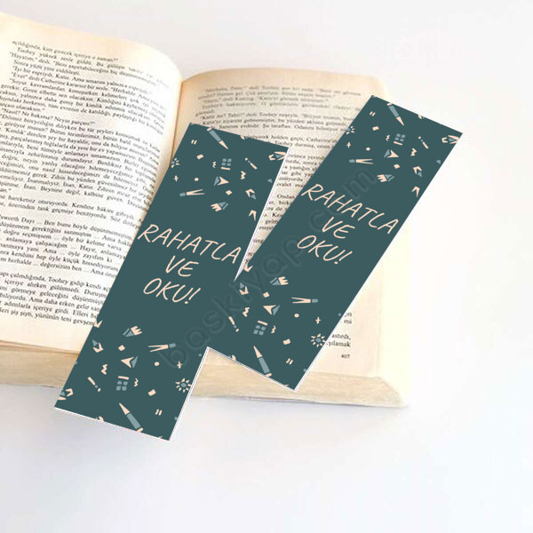 Rahatla Ve Oku Kitap Ayracı online tasarla