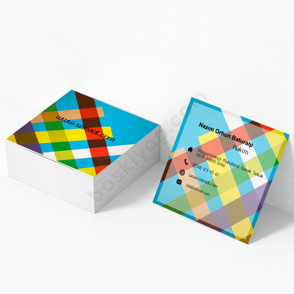 Renkli Hakim Kartvizit online tasarla