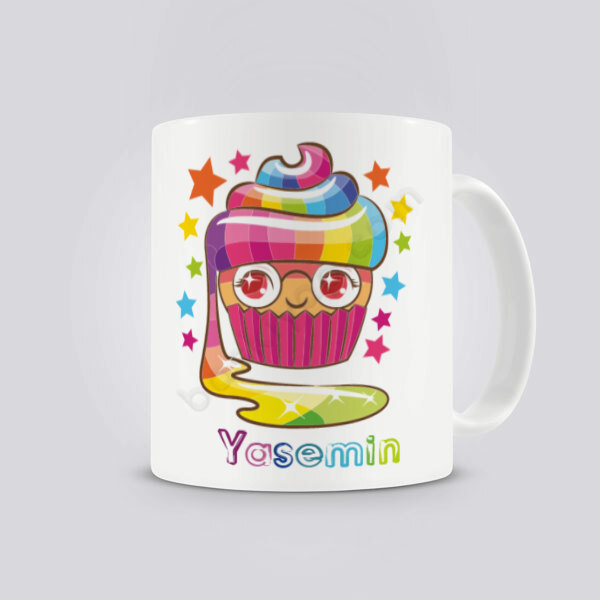 Renkli Cupcake Kendin Tasarla Kupa online tasarla