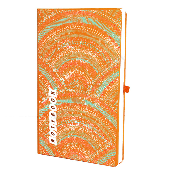 Renkli Desenler Tasarım Turuncu Ajanda online tasarla