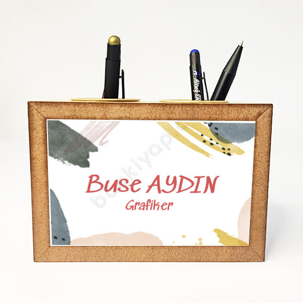 Renkli Masaüstü Kalemlik online tasarla