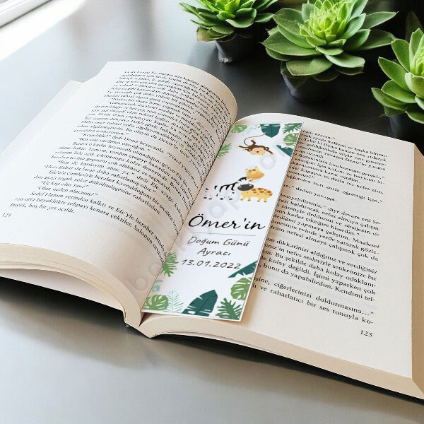 Safarı Tasarımlı Kitap Ayracı online tasarla