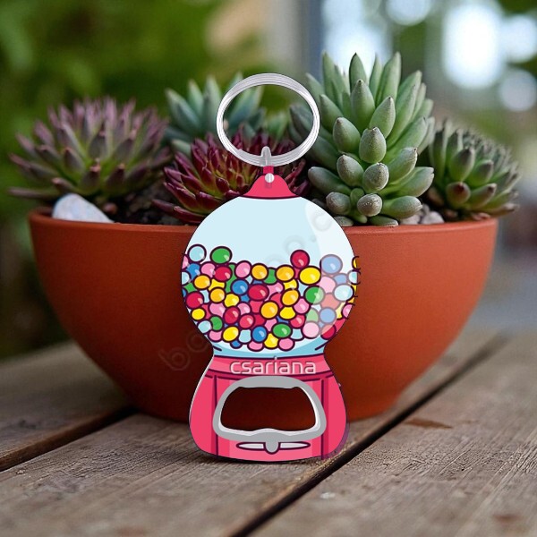 Şeker Kavanozu Temalı Metal Açacak Anahtarlık online tasarla