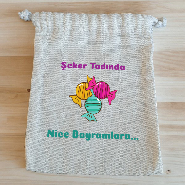 Şeker Tasarımlı Bayram Harçlık Kesesi online tasarla