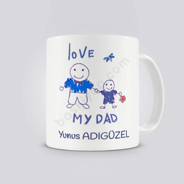 Seni Seviyorum Baba Temalı Kupa online tasarla