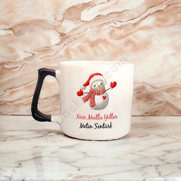 Seramik Kahve Fincanı Yılbaşı online tasarla