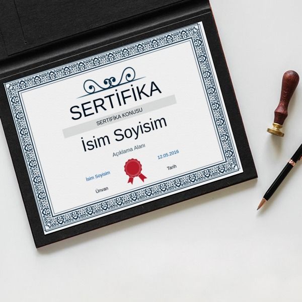 Sertifika Tasarım 11 online tasarla