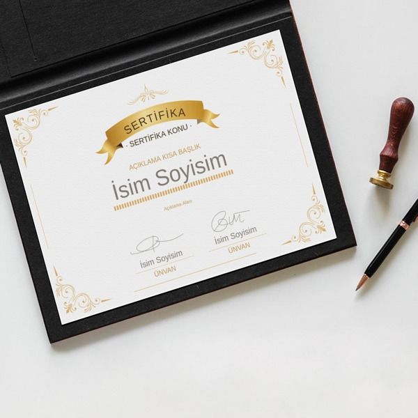 Sertifika Tasarım 13 online tasarla