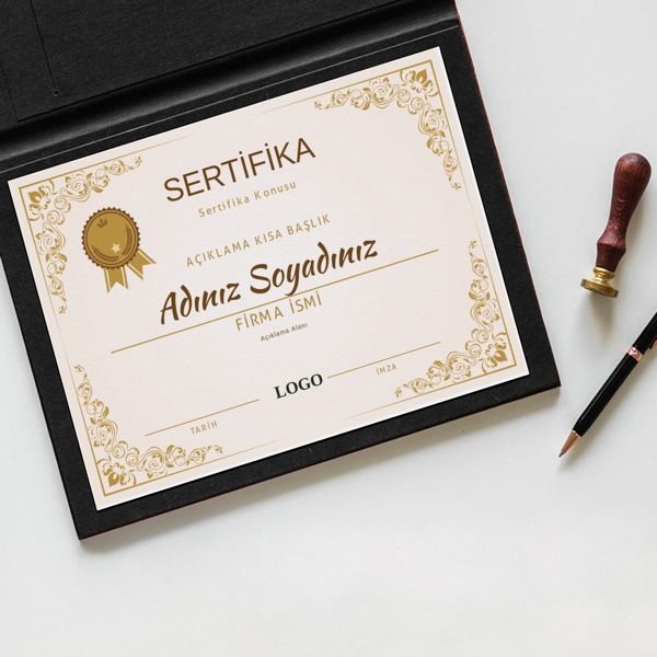 Sertifika Tasarım 15 online tasarla