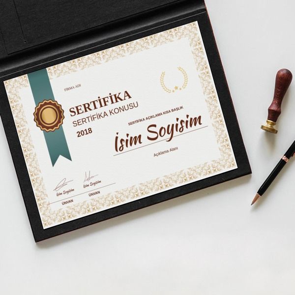 Sertifika Tasarım 17 online tasarla