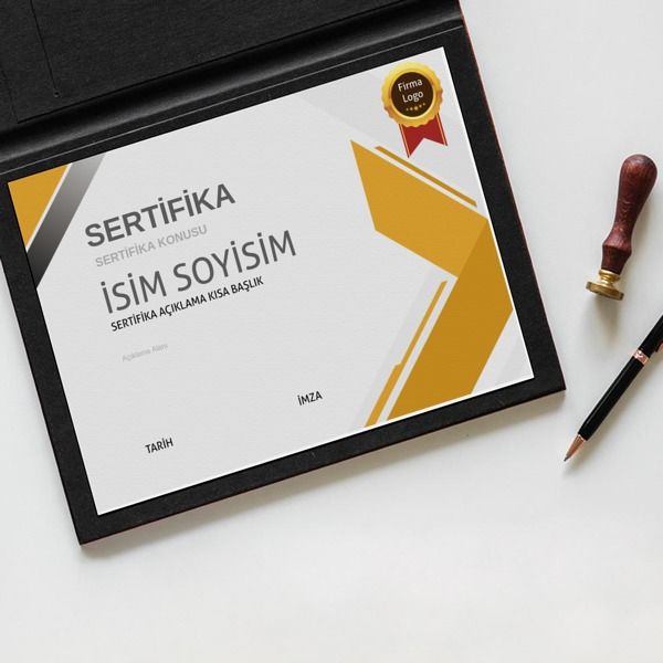 Sertifika Tasarım 24 online tasarla