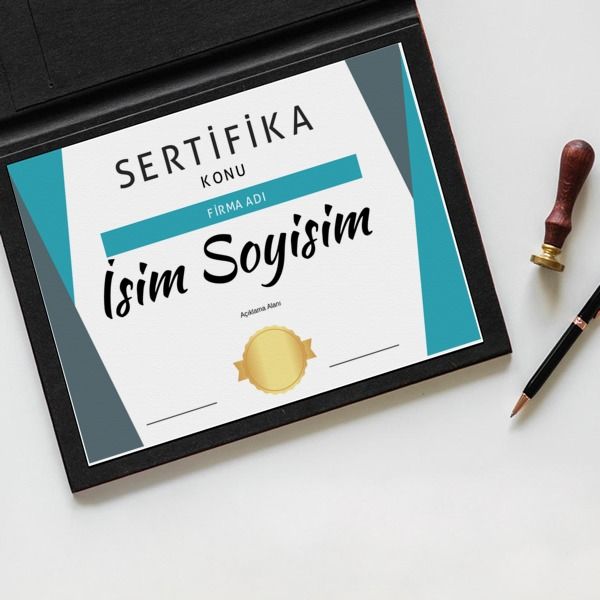 Sertifika Tasarım 29 online tasarla