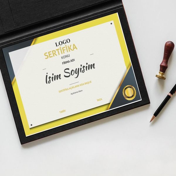 Sertifika Tasarım 35 online tasarla