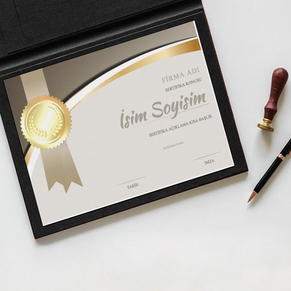 Sertifika Tasarım 36 online tasarla