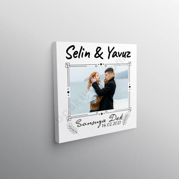 Sevgililer Günü Sonsuza Dek Tasarım 30X30 Kanvas Tablo online tasarla